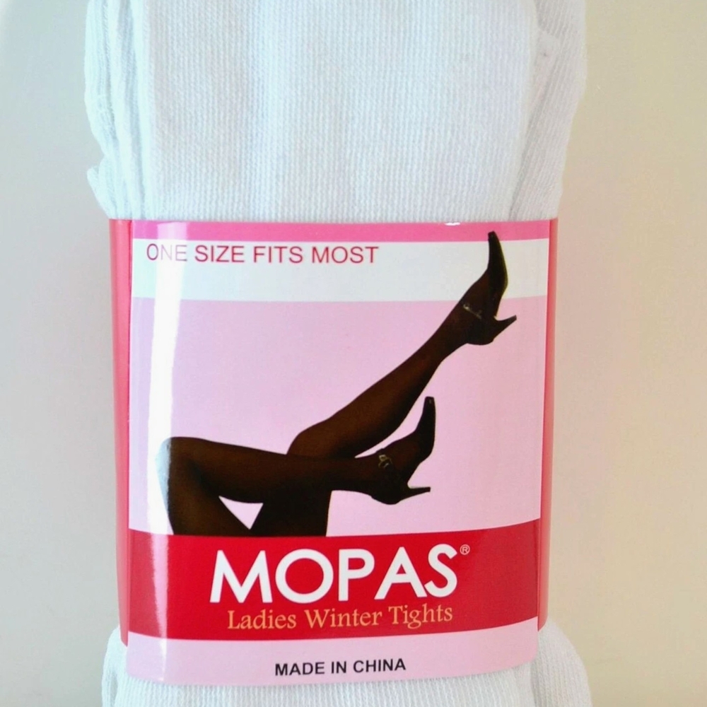 MOPAS LADIES WINTER FOOTED TIGHTS, (ONE SIZE FITS MOST)